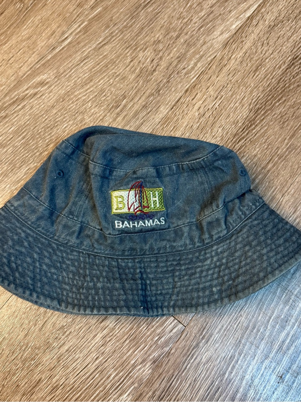 Bahamas Navy Blue Bucket Hat with Brim